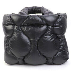 Miu Miu Handbag Black Padded Bag Shopping Quilted Tote